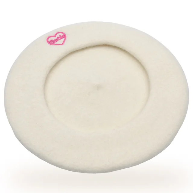 Barbie Beret Hat Off White