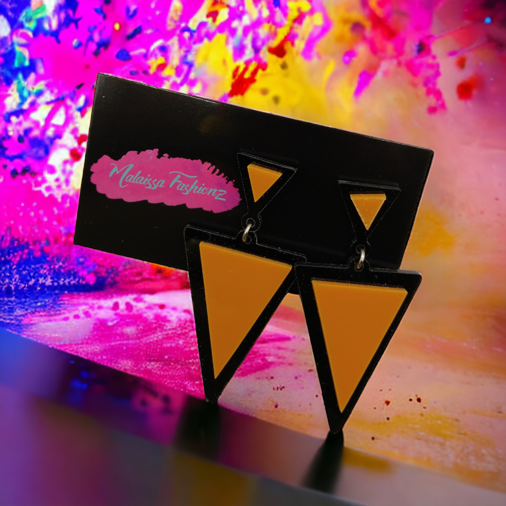 Dewberry Earrings Burn Orange