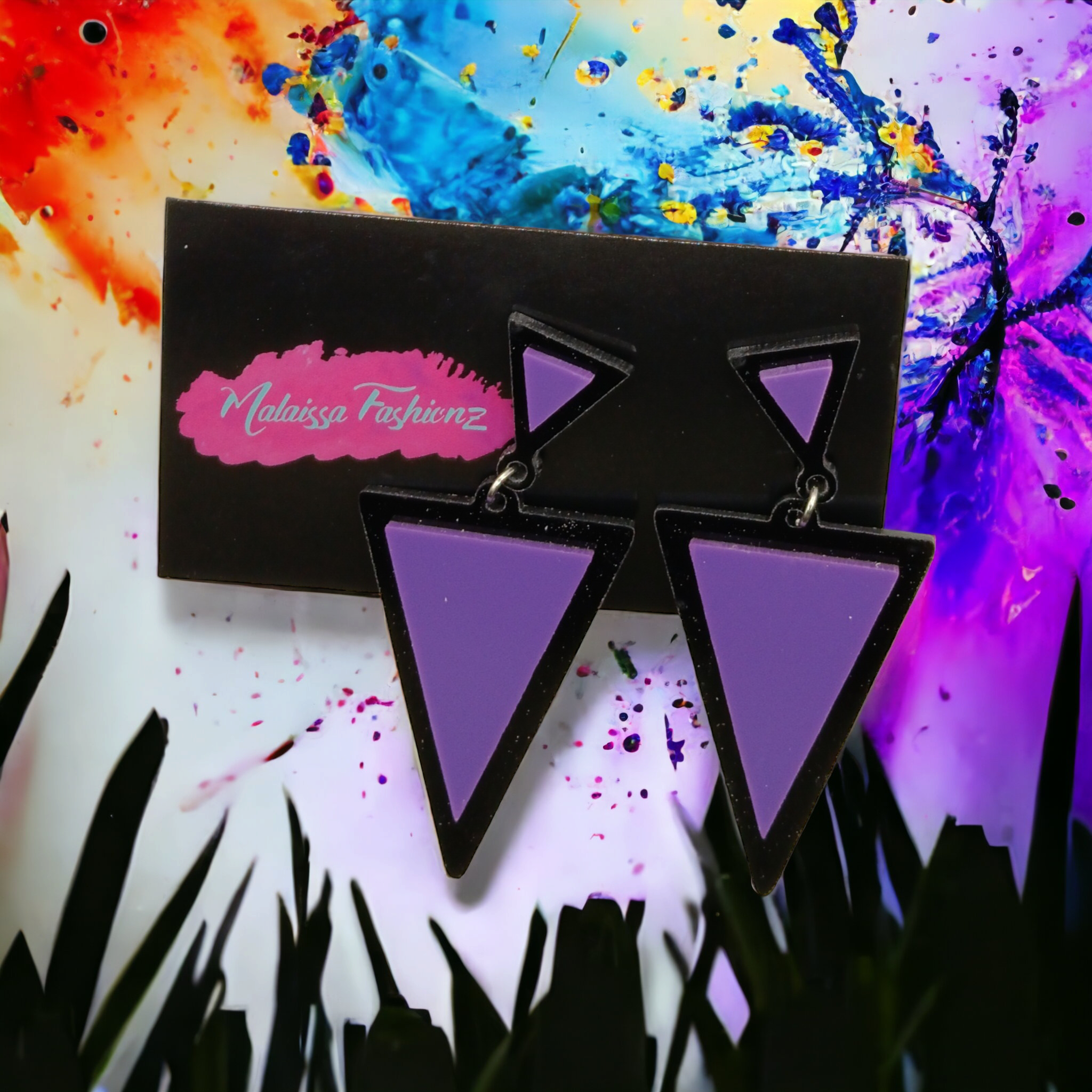 Dewberry Earrings Purple